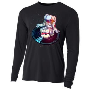 Astronaut Yoga Music Record Cooling Performance Long Sleeve Crew