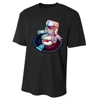 Astronaut Yoga Music Record Performance Sprint T-Shirt