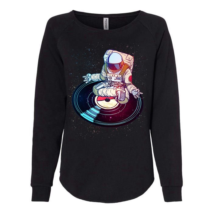 Astronaut Yoga Music Record Womens California Wash Sweatshirt