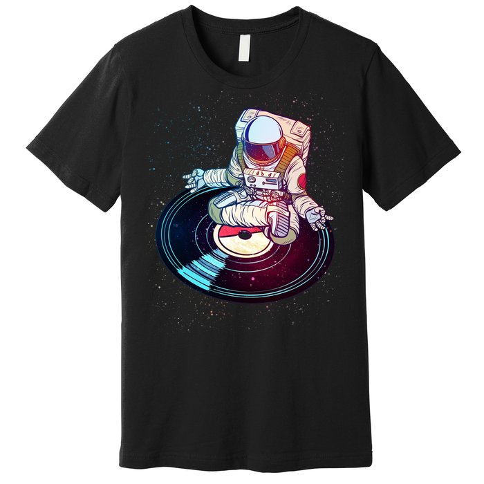 Astronaut Yoga Music Record Premium T-Shirt