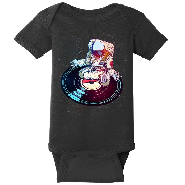 Astronaut Yoga Music Record Baby Bodysuit