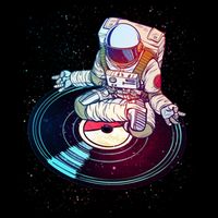 Astronaut Yoga Music Record Baby Bodysuit