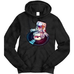 Astronaut Yoga Music Record Tie Dye Hoodie