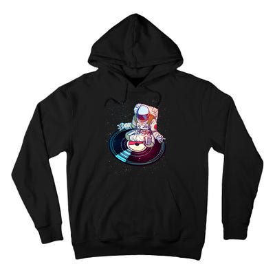 Astronaut Yoga Music Record Tall Hoodie