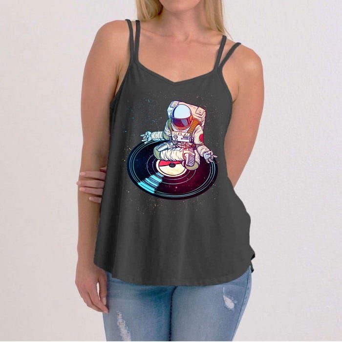 Astronaut Yoga Music Record Women's Strappy Tank