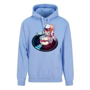 Astronaut Yoga Music Record Unisex Surf Hoodie