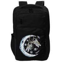 Astronauts Moon Swinging Impact Tech Backpack