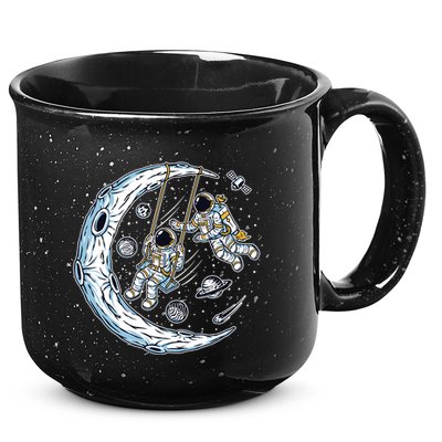 Astronauts Moon Swinging 15oz Campfire Ceramic Mug
