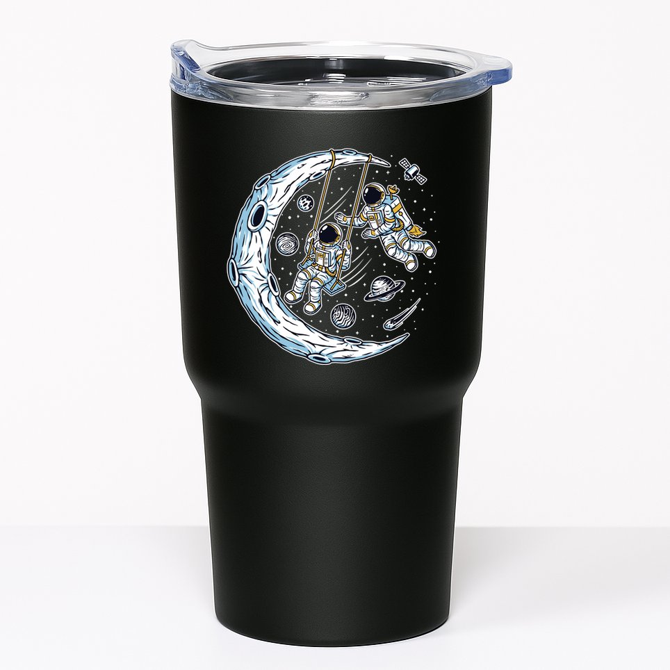 Astronauts Moon Swinging Tumbler