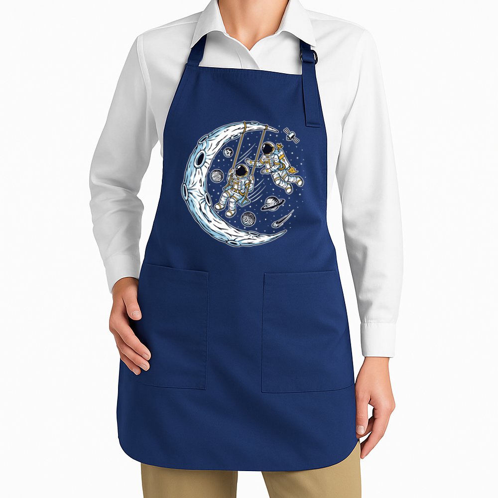 Astronauts Moon Swinging Apron