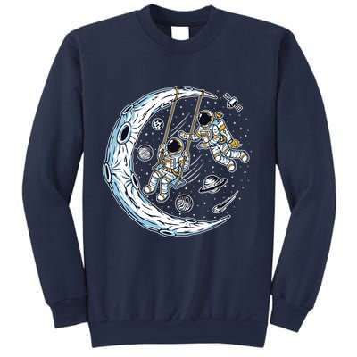 Astronauts Moon Swinging Sweatshirt