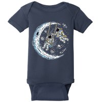 Astronauts Moon Swinging Baby Bodysuit