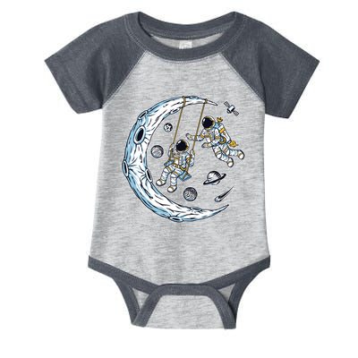 Astronauts Moon Swinging Infant Baby Jersey Bodysuit