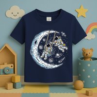 Astronauts Moon Swinging Toddler T-Shirt