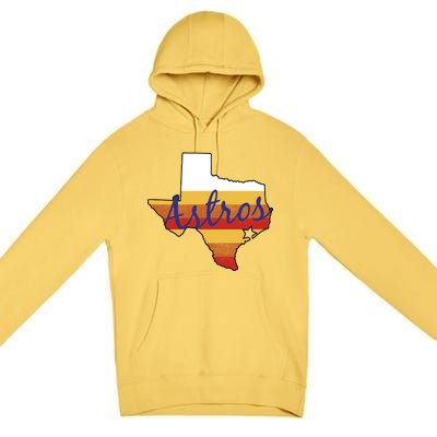 Astros Baseball Vintage Premium Pullover Hoodie