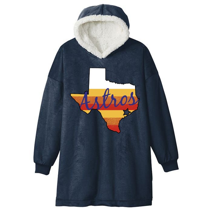 Astros Baseball Vintage Hooded Wearable Blanket