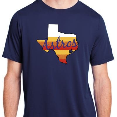 Astros Baseball Vintage Adult ChromaSoft Performance T-Shirt