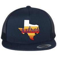 Astros Baseball Vintage Flat Bill Trucker Hat