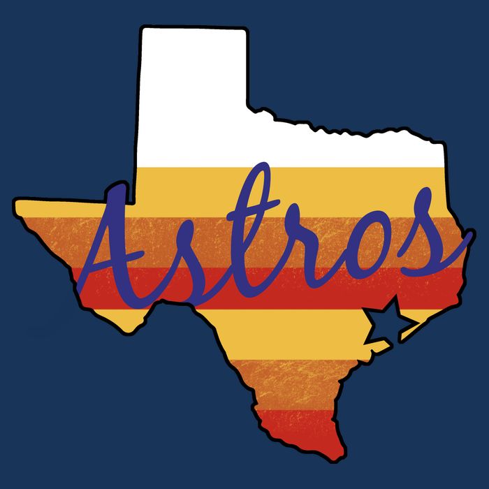 Astros Baseball Vintage Tie-Dye T-Shirt