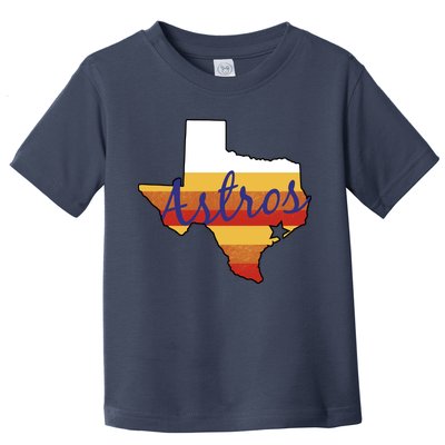 Astros Baseball Vintage Toddler T-Shirt