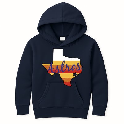 Astros Baseball Vintage Kids Hoodie