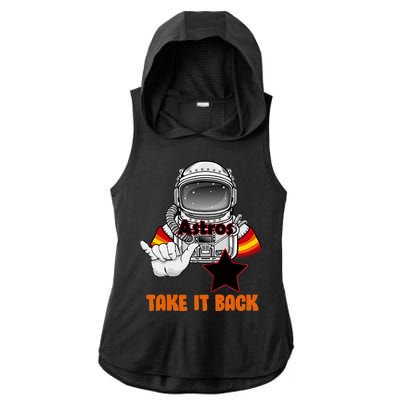 Astros Take It Back Ladies PosiCharge Tri-Blend Wicking Draft Hoodie Tank