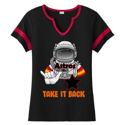 Astros Take It Back Ladies Halftime Notch Neck Tee