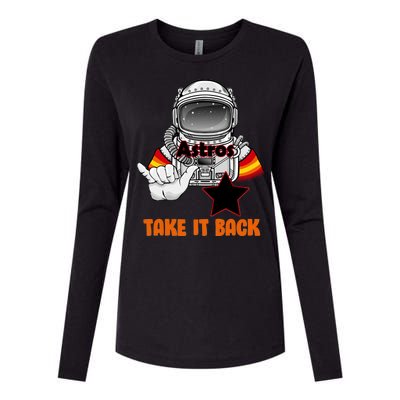 Astros Take It Back Womens Cotton Relaxed Long Sleeve T-Shirt