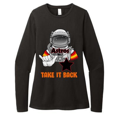 Astros Take It Back Womens CVC Long Sleeve Shirt