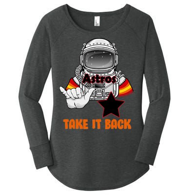 Astros Take It Back Women's Perfect Tri Tunic Long Sleeve Shirt