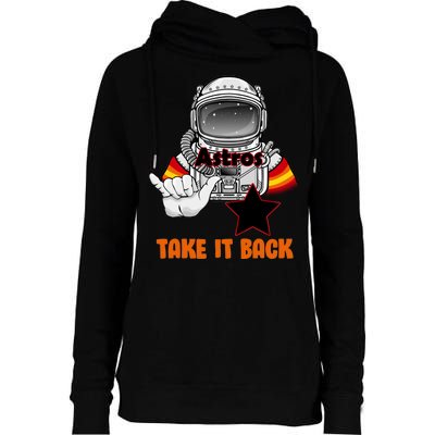 Astros Take It Back Womens Funnel Neck Pullover Hood