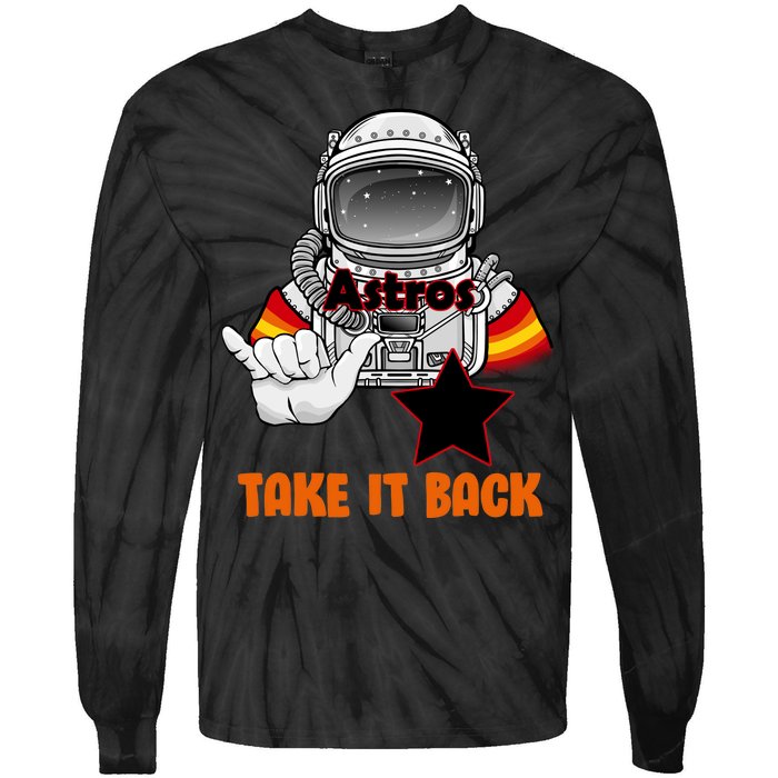 Astros Take It Back Tie-Dye Long Sleeve Shirt