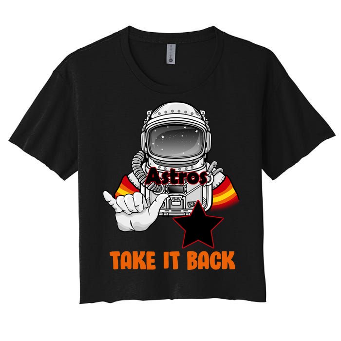 Astros Take It Back Women's Crop Top Tee