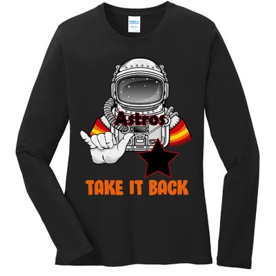 Astros Take It Back Ladies Long Sleeve Shirt