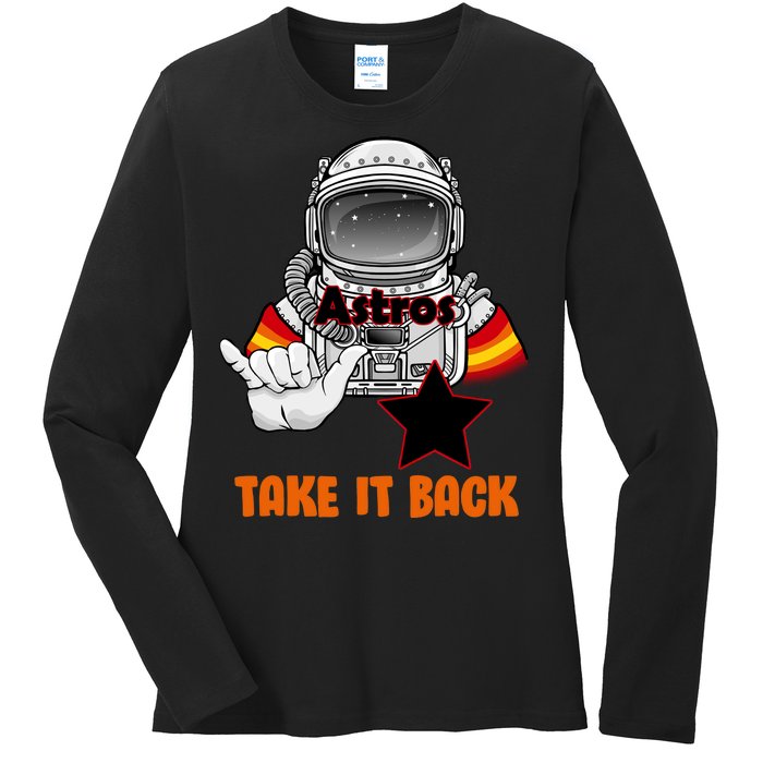 Astros Take It Back Ladies Long Sleeve Shirt