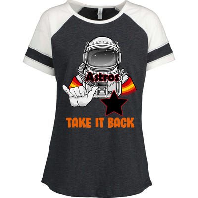 Astros Take It Back Enza Ladies Jersey Colorblock Tee