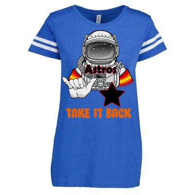 Astros Take It Back Enza Ladies Jersey Football T-Shirt