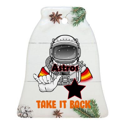 Astros Take It Back Ceramic Bell Ornament