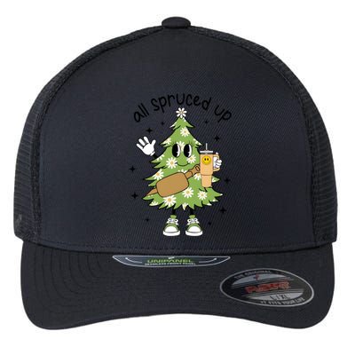 All Spruced Up Bougie Fir Life Christmas Tree Flexfit Unipanel Trucker Cap