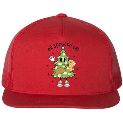 All Spruced Up Bougie Fir Life Christmas Tree Flat Bill Trucker Hat