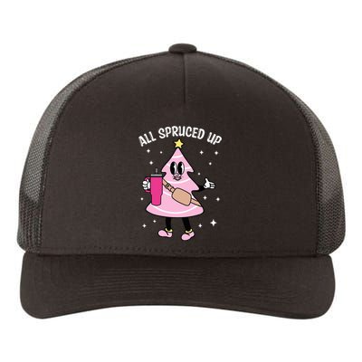 All Spruced Up Bougie Christmas Tree Boujee Xmas Christmas Yupoong Adult 5-Panel Trucker Hat