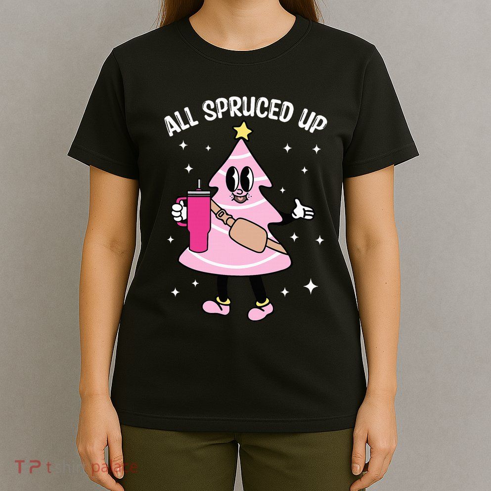 All Spruced Up Bougie Christmas Tree Boujee Xmas Christmas T-Shirt