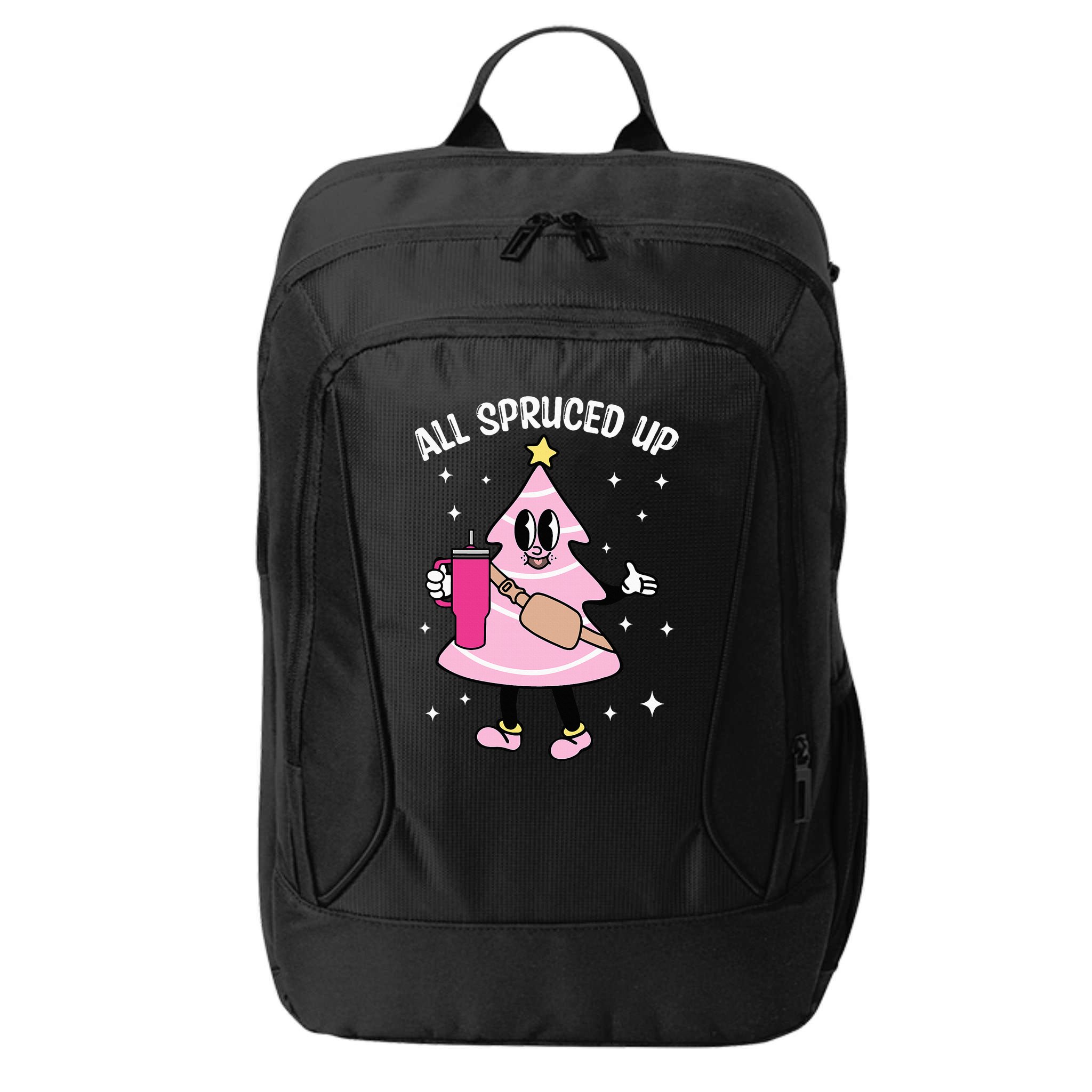 All Spruced Up Bougie Christmas Tree Boujee Xmas Christmas City Backpack