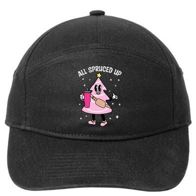 All Spruced Up Bougie Christmas Tree Boujee Xmas Christmas 7-Panel Snapback Hat