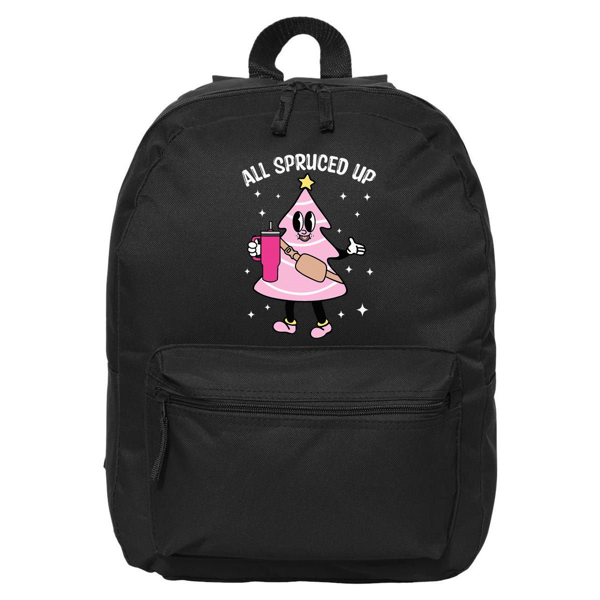All Spruced Up Bougie Christmas Tree Boujee Xmas Christmas 16 in Basic Backpack