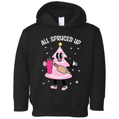 All Spruced Up Bougie Christmas Tree Boujee Xmas Christmas Toddler Hoodie