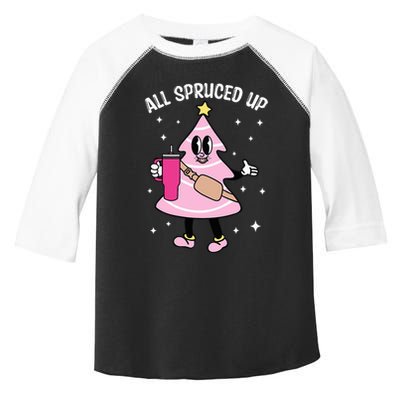 All Spruced Up Bougie Christmas Tree Boujee Xmas Christmas Toddler Fine Jersey T-Shirt