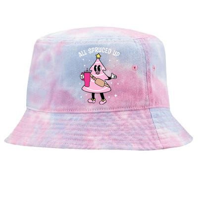 All Spruced Up Bougie Christmas Tree Boujee Xmas Christmas Tie-Dyed Bucket Hat