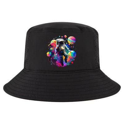 Astronaut Spaceman Universe Planets Galaxy Cool Comfort Performance Bucket Hat