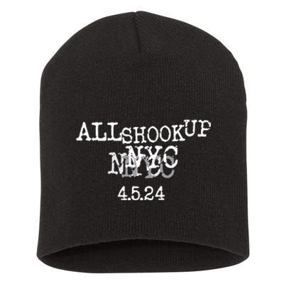 All Shook Up Quake New Yorker Gift Short Acrylic Beanie